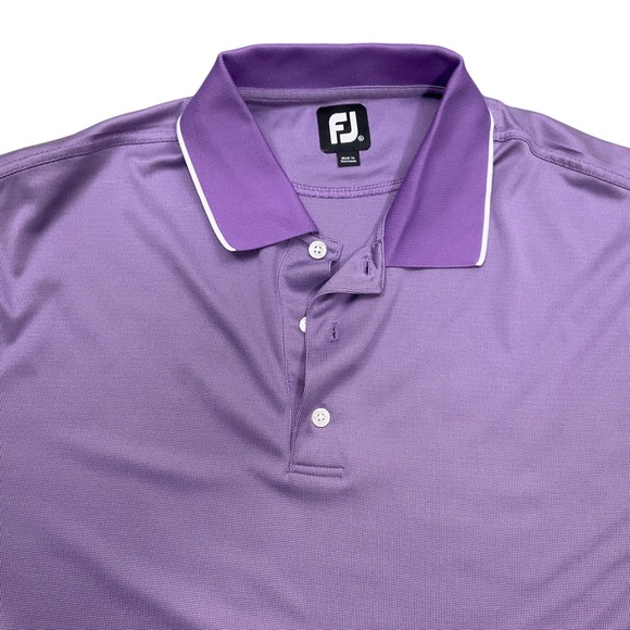 FootJoy Polo Shirt‎ Men XL Amethyst Purple Golf Brookside Country Club Preppy - Picture 1 of 10